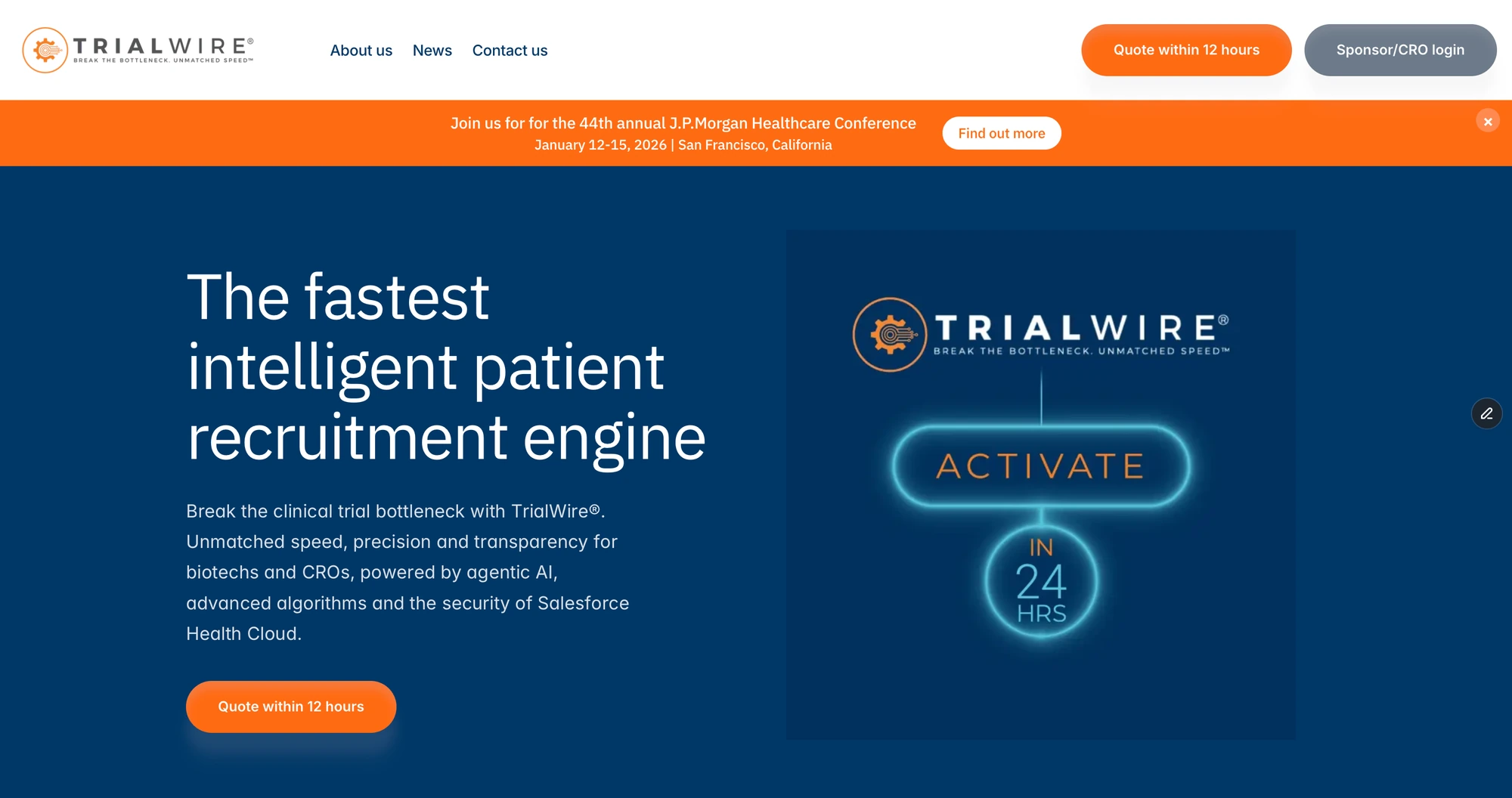 TrialWire website preview